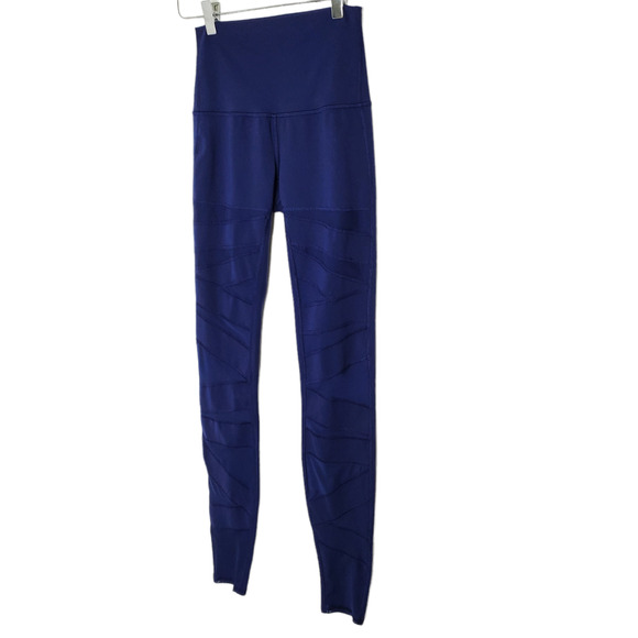 Lululemon Wunder Under Tech Mesh Pants Leggings 4 Hero Blue Full On Luon - Picture 3 of 9